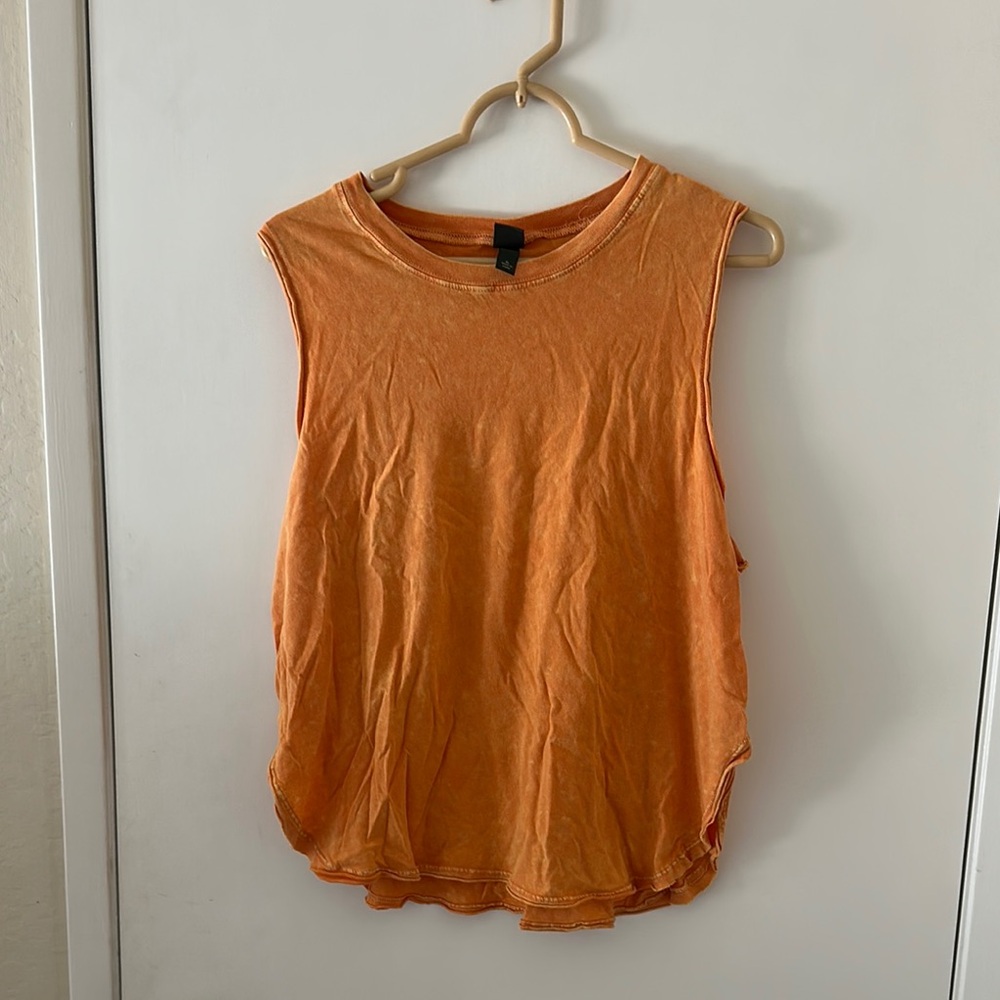 Wild Fable Bright Orange Sleeveless Top